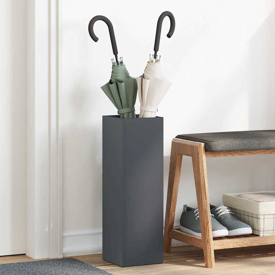Paraplu Standaard Antraciet 15,5 x 15,5 x 49 cm Metaal
