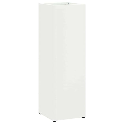 Paraplu Standaard met opslag Wit 15,5 x 15,5 x 49 cm Metaal