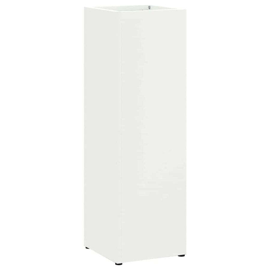 Paraplu Standaard met opslag Wit 15,5 x 15,5 x 49 cm Metaal