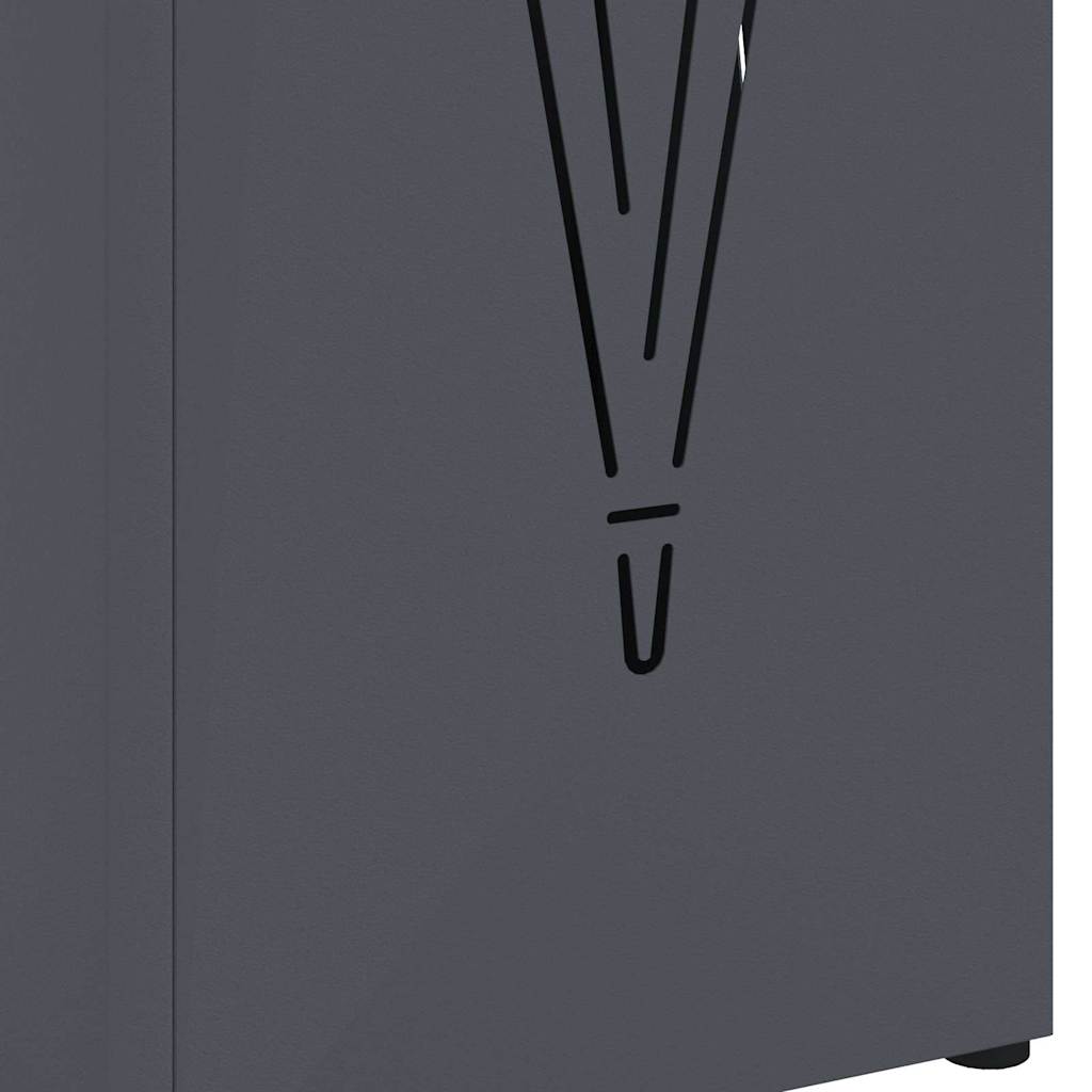 Paraplu Standaard Antraciet 15,5 x 15,5 x 49 cm Metaal