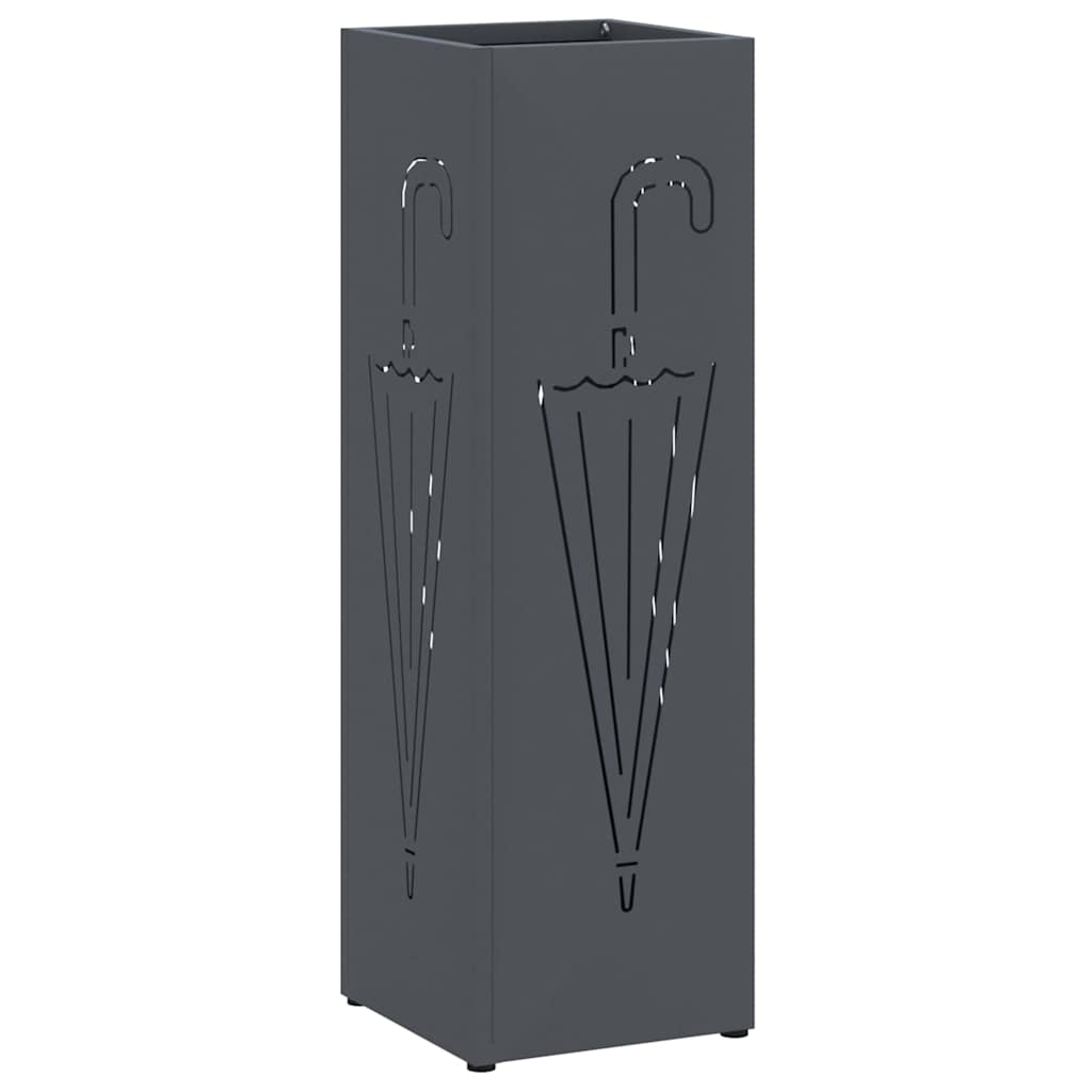 Paraplu Standaard Antraciet 15,5 x 15,5 x 49 cm Metaal