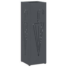 Paraplu Standaard Antraciet 15,5 x 15,5 x 49 cm Metaal
