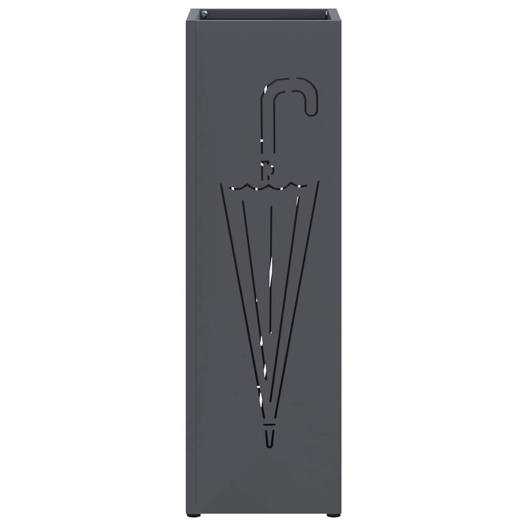 Paraplu Standaard Antraciet 15,5 x 15,5 x 49 cm Metaal
