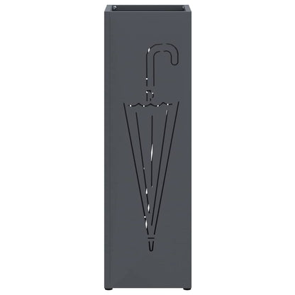 Paraplu Standaard Antraciet 15,5 x 15,5 x 49 cm Metaal