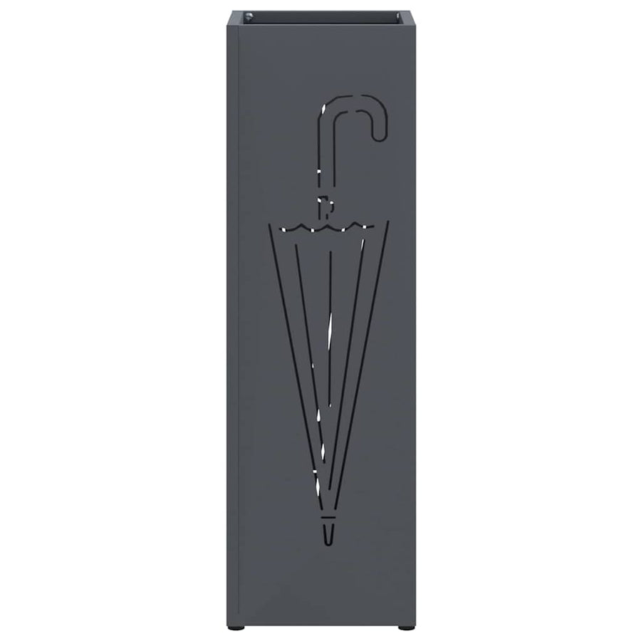 Paraplu Standaard Antraciet 15,5 x 15,5 x 49 cm Metaal