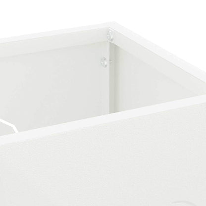 Paraplu Standaard met opslag Wit 15,5 x 15,5 x 49 cm Metaal
