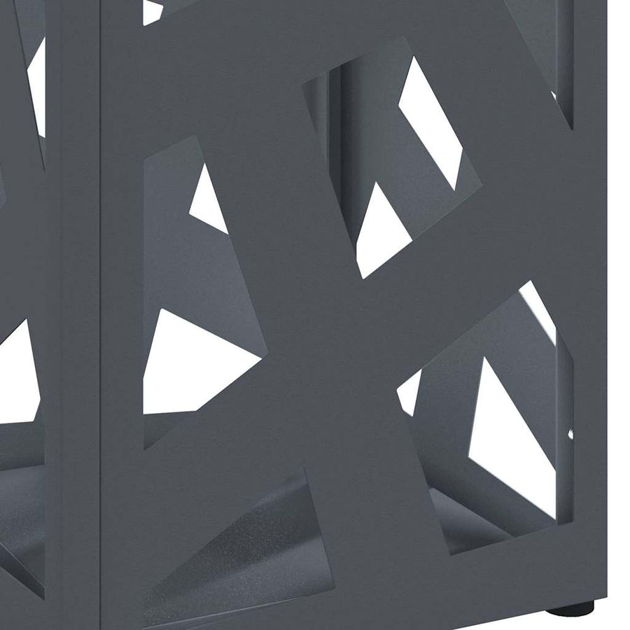 Paraplu Standaard Antraciet 15,5 x 15,5 x 49 cm Metaal