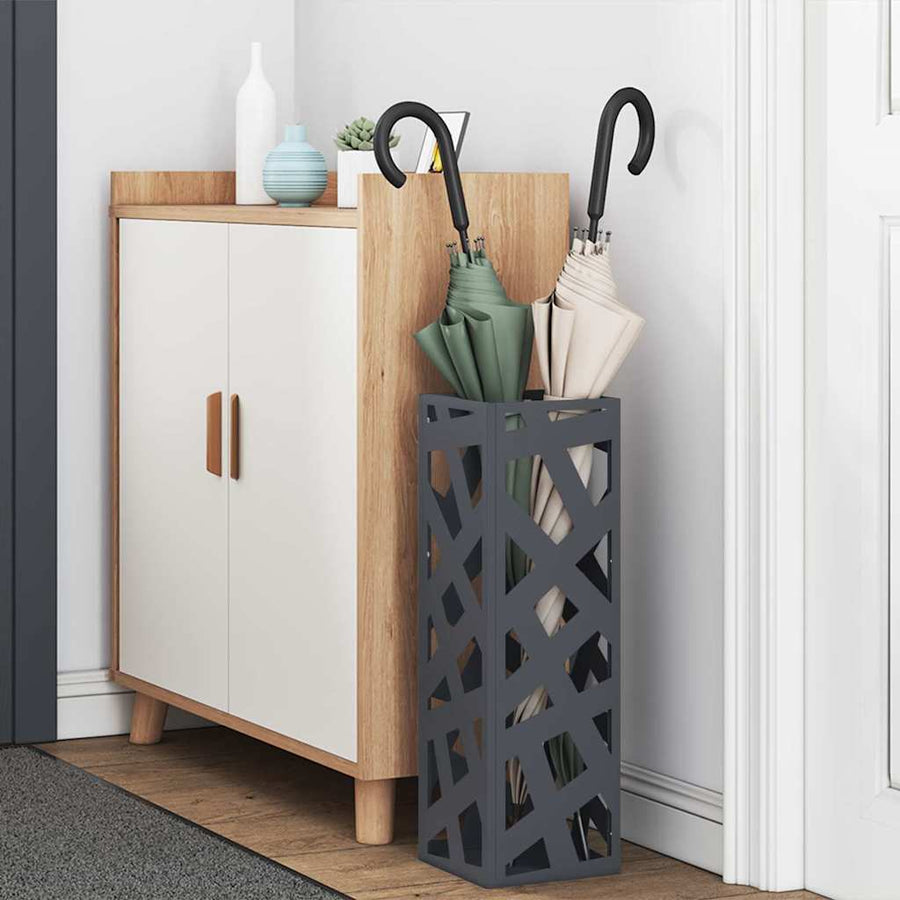 Paraplu Standaard Antraciet 15,5 x 15,5 x 49 cm Metaal