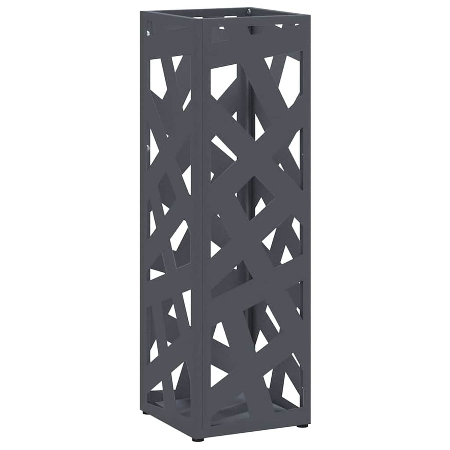 Paraplu Standaard Antraciet 15,5 x 15,5 x 49 cm Metaal