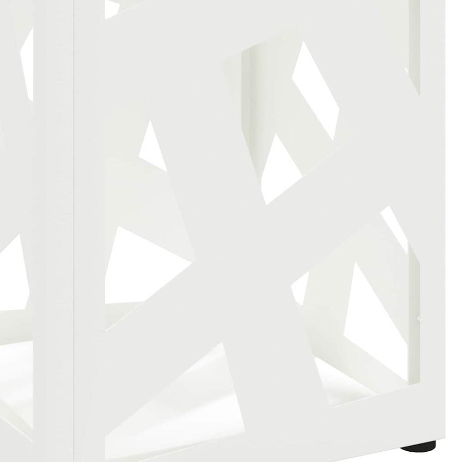 Paraplu Standaard met opslag Wit 15,5 x 15,5 x 49 cm Metaal