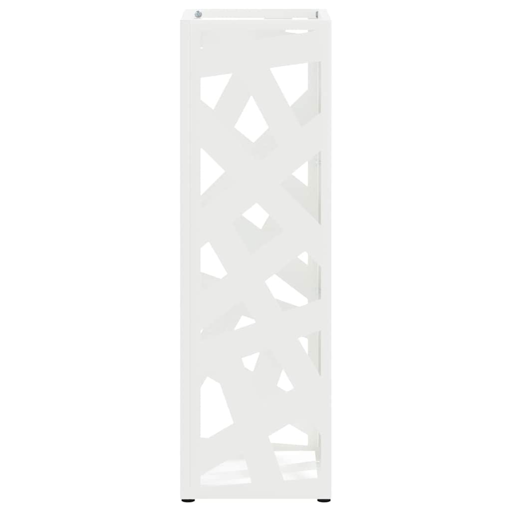 Paraplu Standaard met opslag Wit 15,5 x 15,5 x 49 cm Metaal