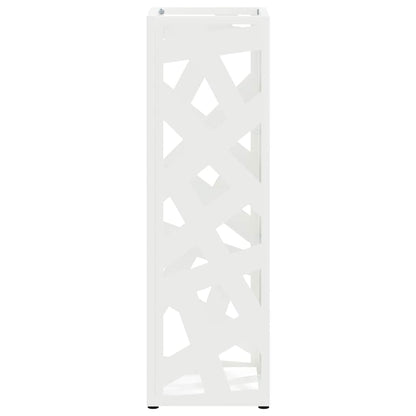 Paraplu Standaard met opslag Wit 15,5 x 15,5 x 49 cm Metaal