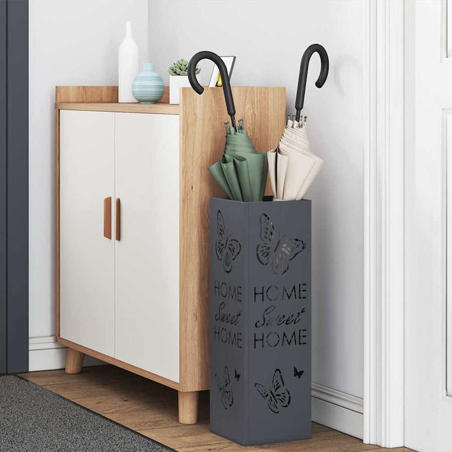 Paraplu Standaard Antraciet 15,5 x 15,5 x 49 cm Metaal