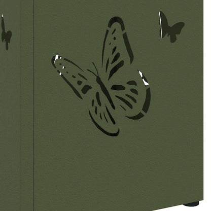 Paraplovestand Olijfgroen 15,5x15,5x49 cm Staal