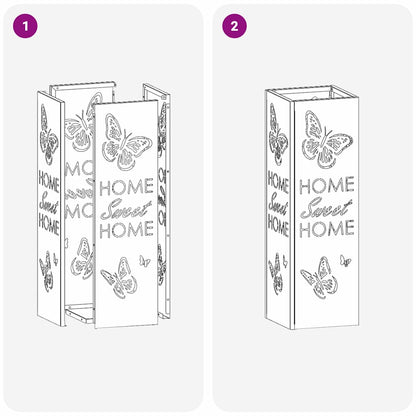 Paraplovestand Olijfgroen 15,5x15,5x49 cm Staal