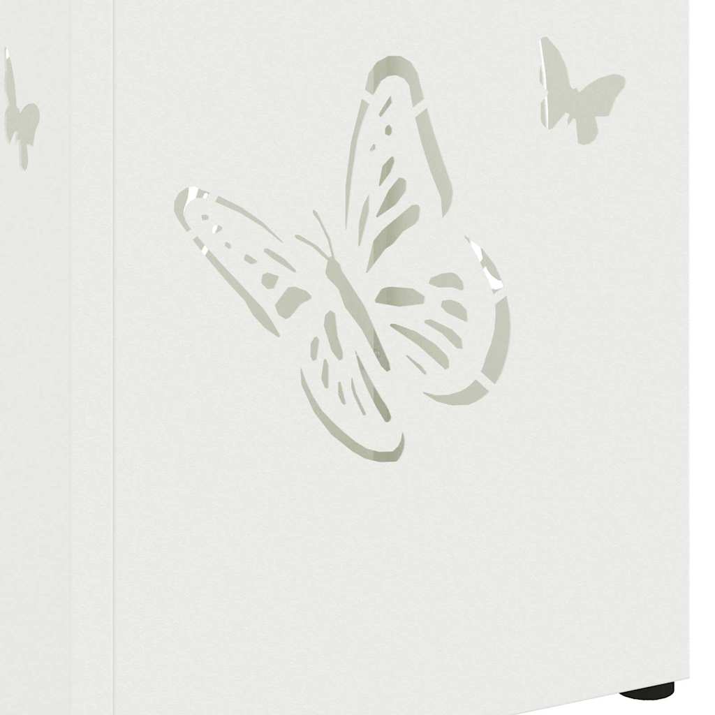 Paraplu Standaard met opslag Wit 15,5 x 15,5 x 49 cm Metaal