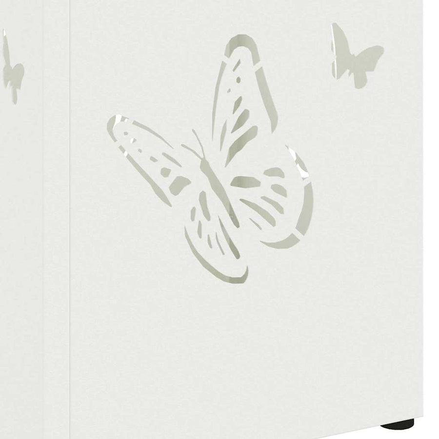 Paraplu Standaard met opslag Wit 15,5 x 15,5 x 49 cm Metaal