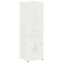 Paraplu Standaard met opslag Wit 15,5 x 15,5 x 49 cm Metaal