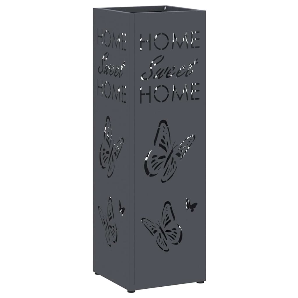 Paraplu Standaard Antraciet 15,5 x 15,5 x 49 cm Metaal