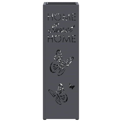Paraplu Standaard Antraciet 15,5 x 15,5 x 49 cm Metaal