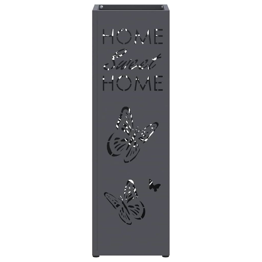 Paraplu Standaard Antraciet 15,5 x 15,5 x 49 cm Metaal