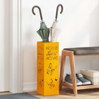 Umbrella Stand Mustard Yellow 15.5 x 15.5 x 49 cm Metal