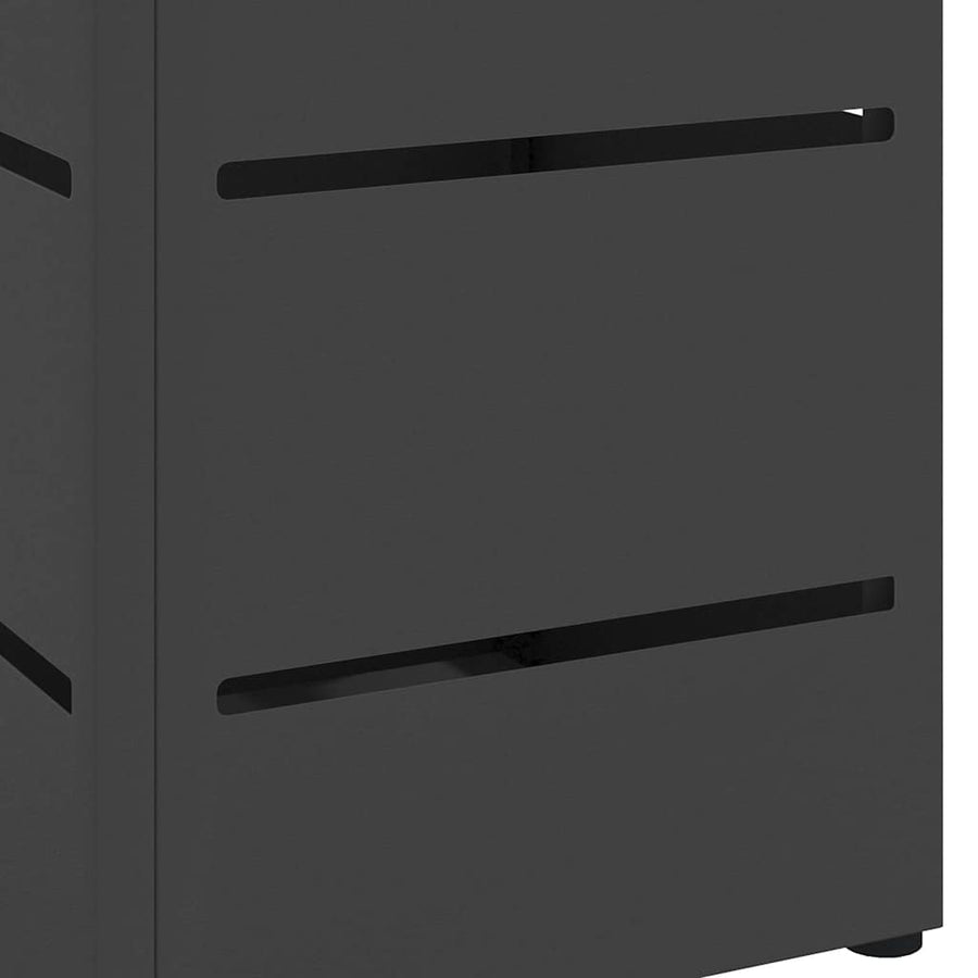 Paraplu Standaard met opslag Zwart 15,5 x 15,5 x 49 cm Metaal