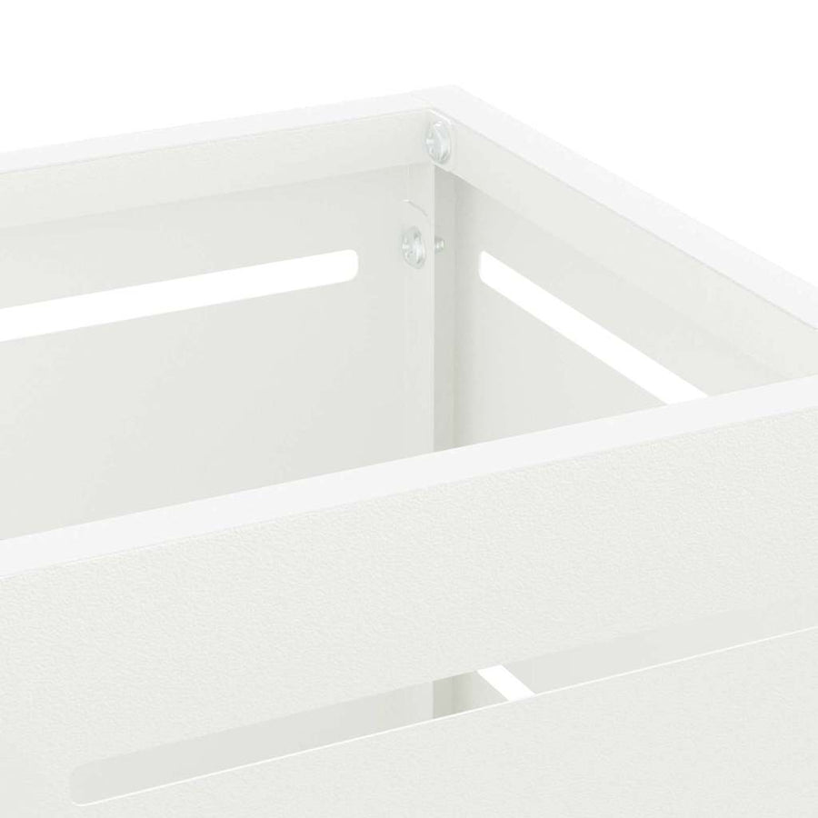 Paraplu Standaard met opslag Wit 15,5 x 15,5 x 49 cm Staal