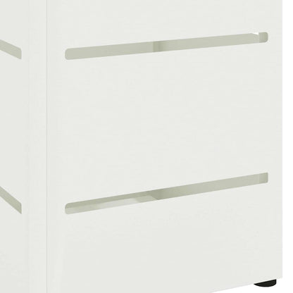Paraplu Standaard met opslag Wit 15,5 x 15,5 x 49 cm Staal