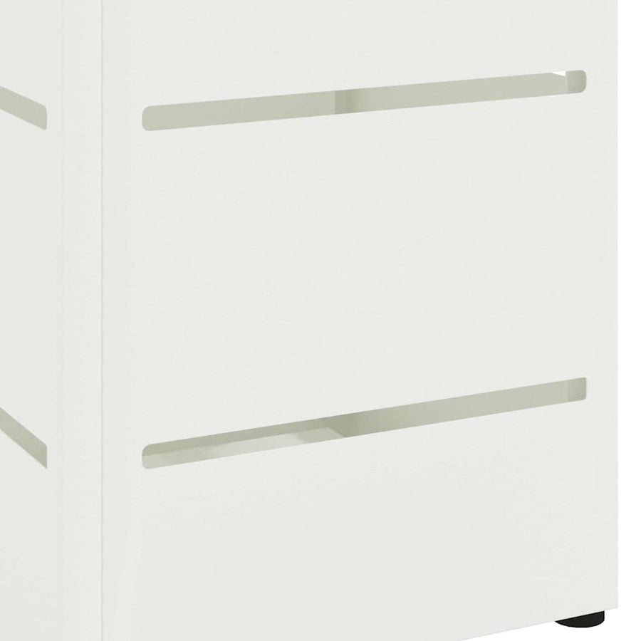 Paraplu Standaard met opslag Wit 15,5 x 15,5 x 49 cm Staal
