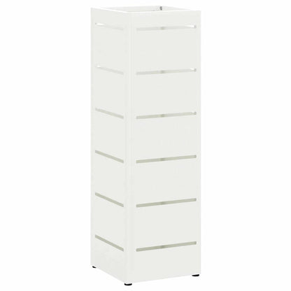 Paraplu Standaard met opslag Wit 15,5 x 15,5 x 49 cm Staal