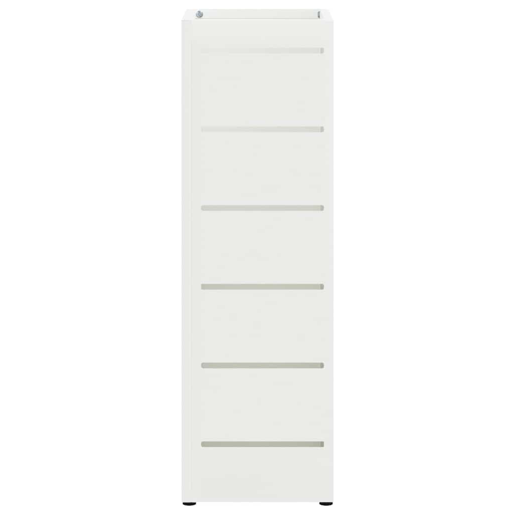 Paraplu Standaard met opslag Wit 15,5 x 15,5 x 49 cm Staal