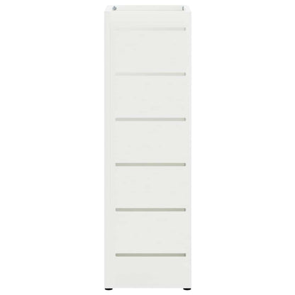 Paraplu Standaard met opslag Wit 15,5 x 15,5 x 49 cm Staal