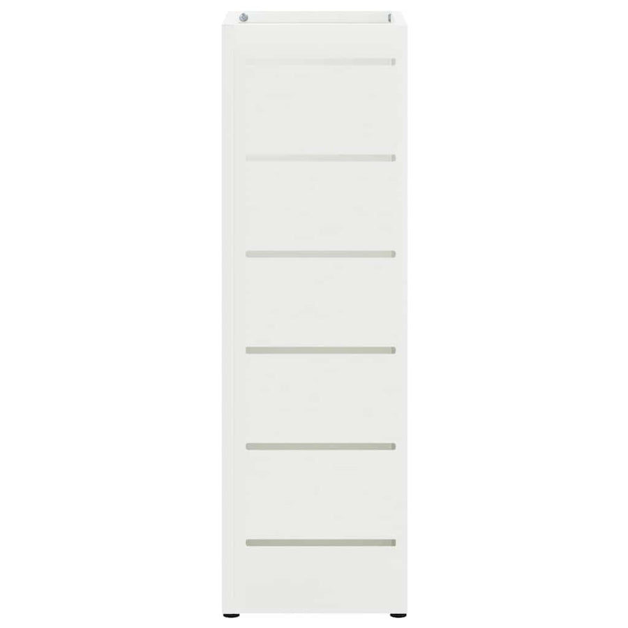 Paraplu Standaard met opslag Wit 15,5 x 15,5 x 49 cm Staal