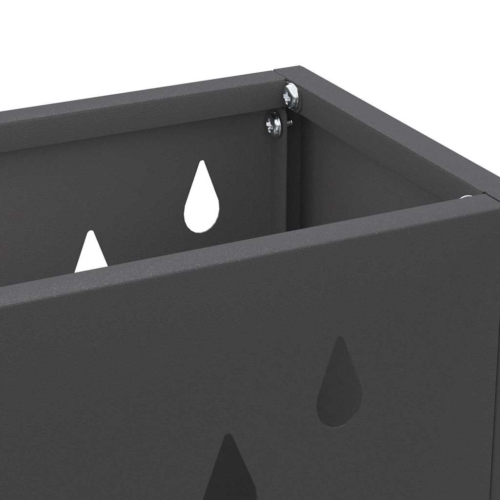 Paraplu Standaard Zwart 28 x 12 x 41 cm Staal
