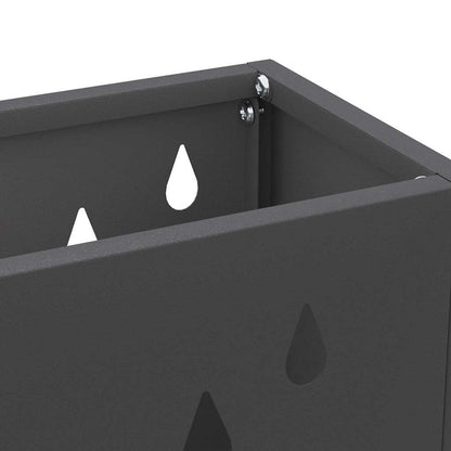 Paraplu Standaard Zwart 28 x 12 x 41 cm Staal