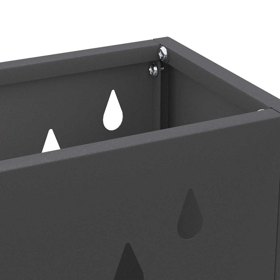 Paraplu Standaard Zwart 28 x 12 x 41 cm Staal