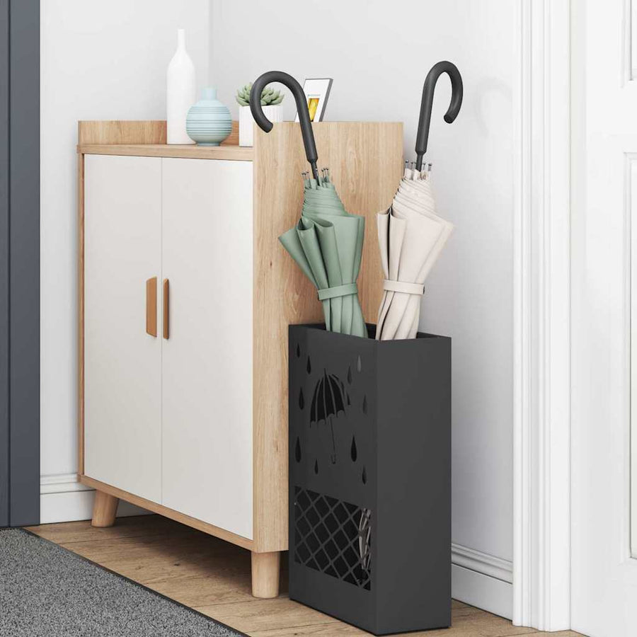 Paraplu Standaard Zwart 28 x 12 x 41 cm Staal