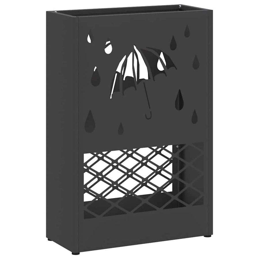 Paraplu Standaard Zwart 28 x 12 x 41 cm Staal
