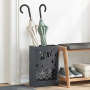 Paraplustandaard 28x12x41 cm staal antraciet