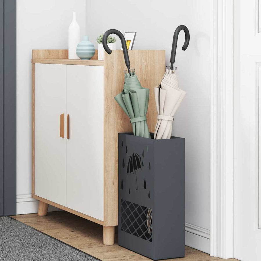 Paraplu Standaard Antraciet 28 x 12 x 41 cm Staal