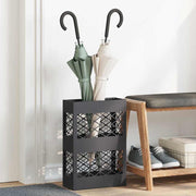 Paraplustandaard 28x12x41 cm staal zwart