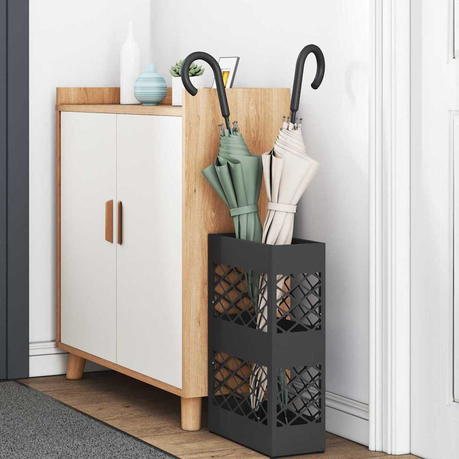 Paraplu Standaard Zwart 28 x 12 x 41 cm Staal