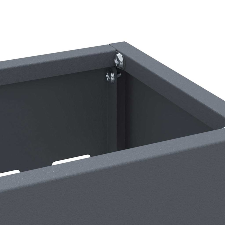 Paraplu Standaard Antraciet 28 x 12 x 41 cm Staal
