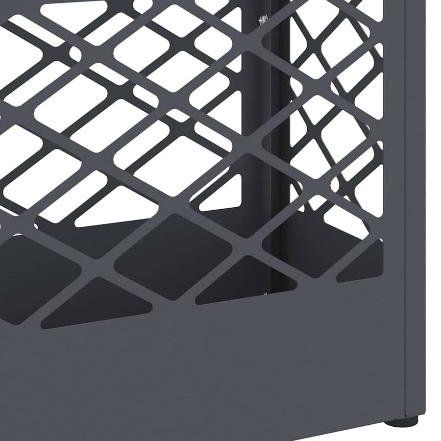 Paraplu Standaard Antraciet 28 x 12 x 41 cm Staal