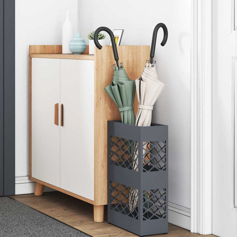Paraplu Standaard Antraciet 28 x 12 x 41 cm Staal