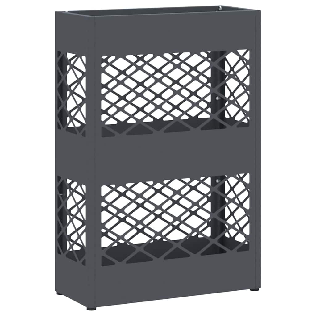 Paraplu Standaard Antraciet 28 x 12 x 41 cm Staal
