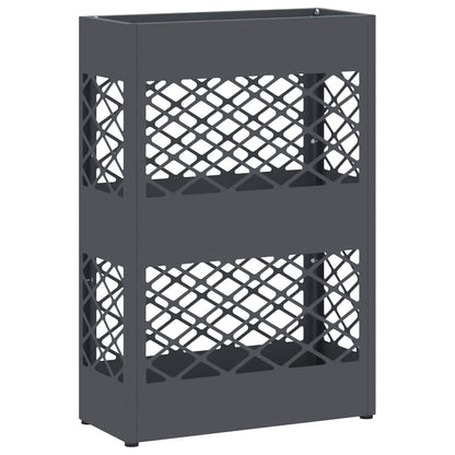 Paraplu Standaard Antraciet 28 x 12 x 41 cm Staal