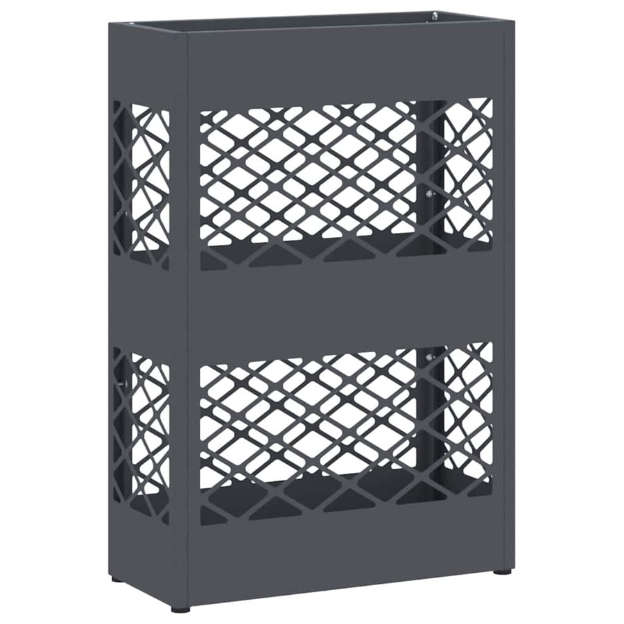 Paraplu Standaard Antraciet 28 x 12 x 41 cm Staal