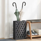 Umbrella Stand Black 28 x 12 x 41 cm Steel